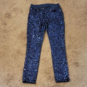 Versus Versace Navy Sequin Jeans